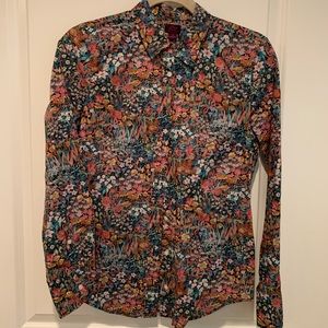 J Crew with Liberty Fabric button down - size 4